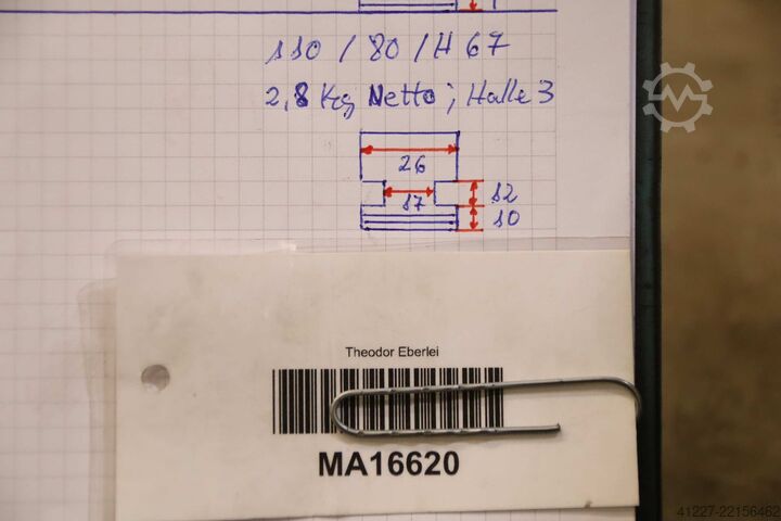 Değiştirilebilir çeneler unbekannt Breite 26 mm