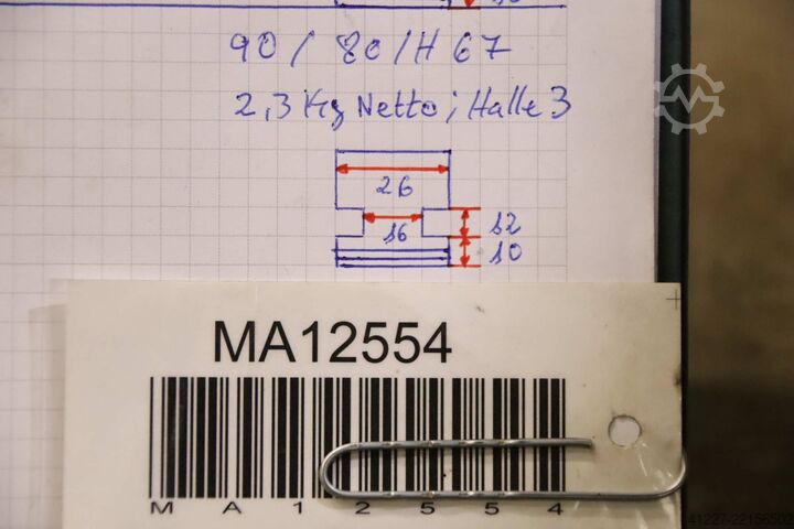 Udskiftelige kæber unbekannt Breite 26 mm