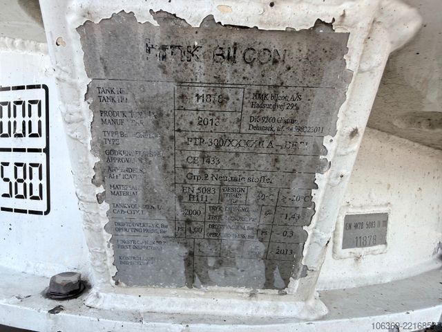 Ρυμουλκούμενο σιλό  HMK Bilcon 30 t. 42 m3 Silo tank 6 Compartment