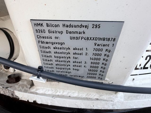 Ρυμουλκούμενο σιλό  HMK Bilcon 30 t. 42 m3 Silo tank 6 Compartment