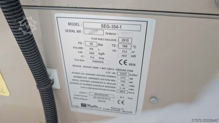 Gőzfejlesztő Clayton SEG-354-1