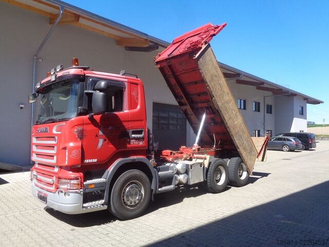 Tresidig tippbil SCANIA R580 6x4 BB Bordmatik WE-System Retarder AHK