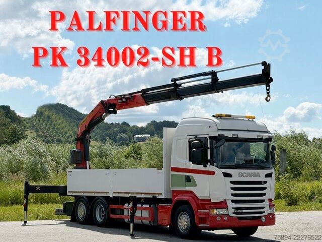 Autokran SCANIA R 450 * PK 34002-SH B + FUNK * TOPZUSTAND