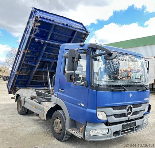 Třístranný sklápěč Mercedes-Benz Atego 916 Kipper Dreiseiten Meiller