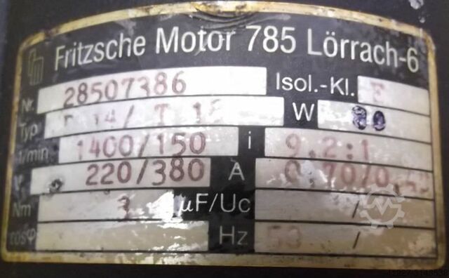 Getriebemotor 0,085 kW 150 U/min Fritzsche D14/T18