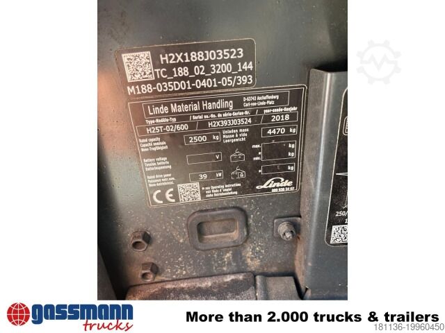 Οι υπολοιποι Linde H25T-02/600 Frontstapler