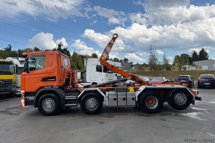Haakarm vrachtwagen SCANIA G490 8x2 Hiab 20T