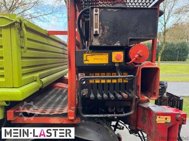 Truck mounted crane UNIMOG U 1650 PK 10500 Kran 15 m max. 3,9 t Seilwinde