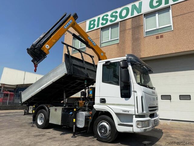 τρίπλευρο ανατρεπόμενο φορτηγό Iveco EUROCARGO 75E18