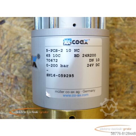 Component Müller co-ax müller co-ax 5-PCS-2 10 NC Ventil mit externem Antrieb 24V DC   !