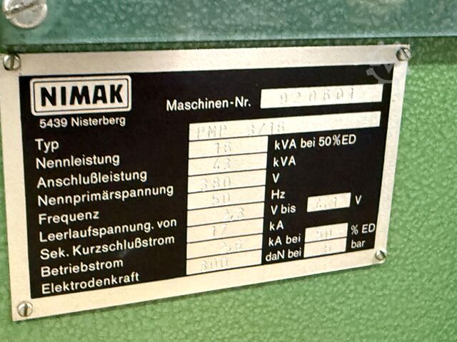 Bodový svařovací stroj NIMAK PMP 3/16