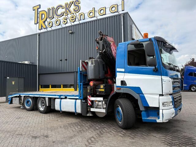 Furgão transportador de automóveis DAF CF 85.410 + FASSI F365A - 6X EXT. + REMOTE + 6X...
