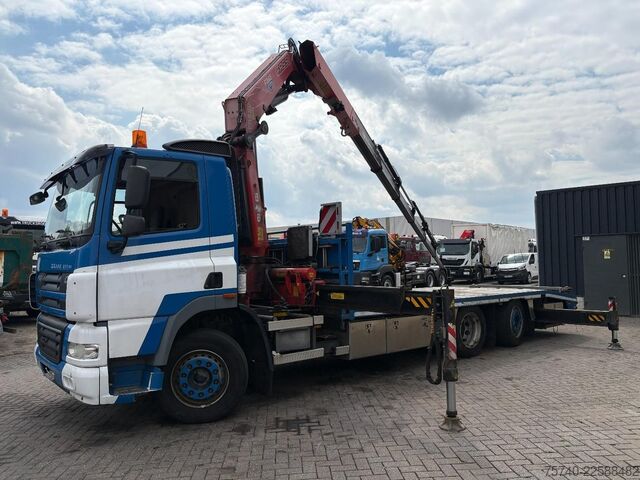 Furgão transportador de automóveis DAF CF 85.410 + FASSI F365A - 6X EXT. + REMOTE + 6X...