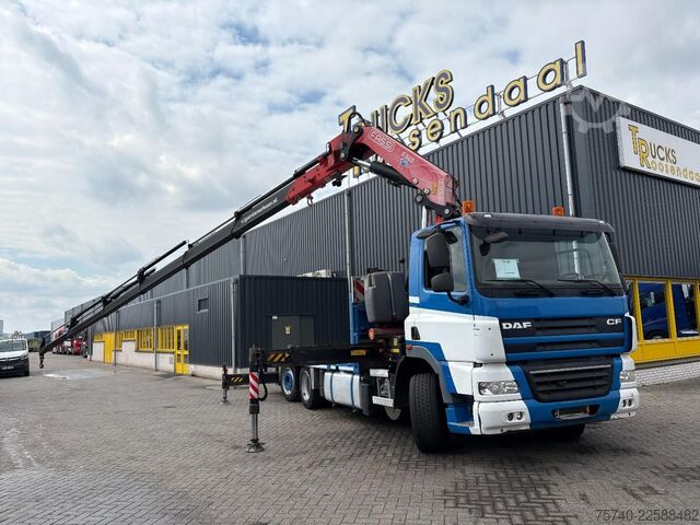 Furgão transportador de automóveis DAF CF 85.410 + FASSI F365A - 6X EXT. + REMOTE + 6X...