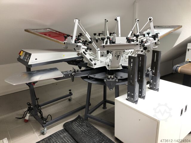 SKÄRMTRYCKNINGSMASKIN Schulze KNN 6/6 + Flash 4050 Plus