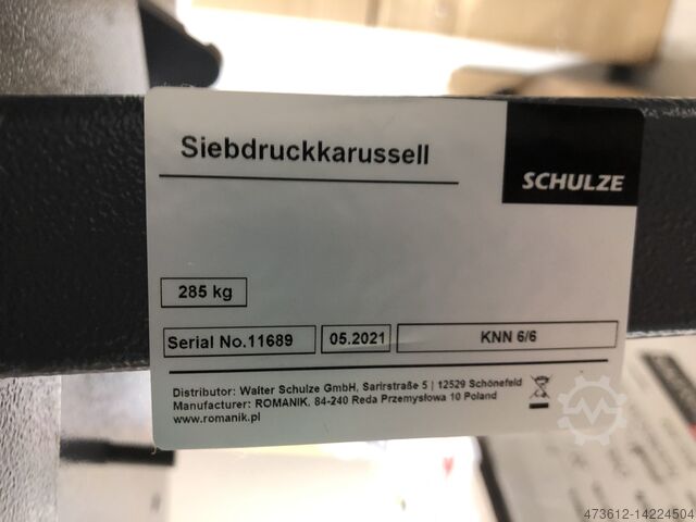 SKÄRMTRYCKNINGSMASKIN Schulze KNN 6/6 + Flash 4050 Plus