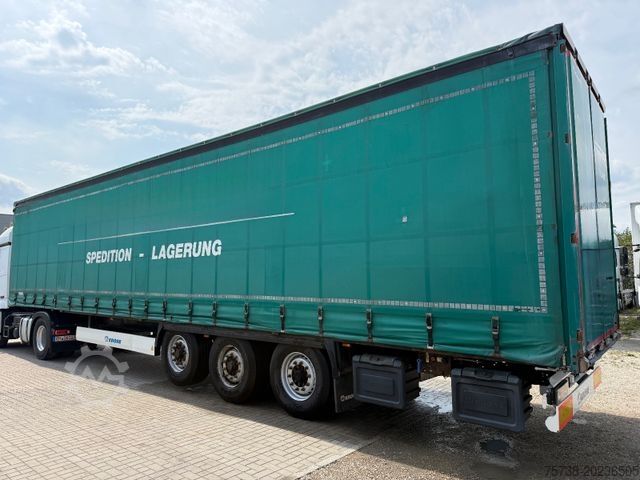 Öppen semitrailer med kapell KRONE SD Pritsche+Schiebeplane+Edscha/Luft-Lift