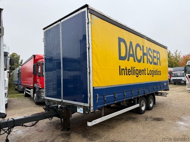 Öppen släpvagn med presenning  Zandt /Durchladehänger/Edscha/Tandem 2-Achsen