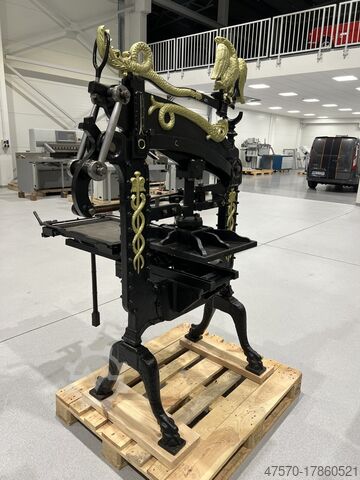 Bogtryksmaskine Columbian Press 1858 Letterpress