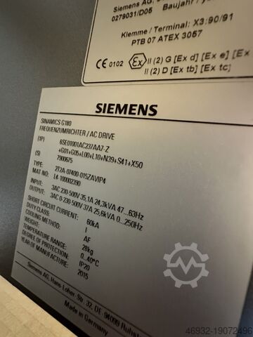 Frequentie regelaar SIEMENS 6SE01001AC237AA7