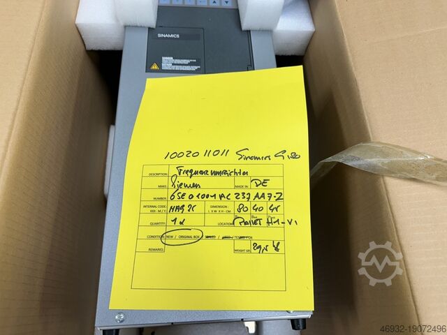 Frequentie regelaar SIEMENS 6SE01001AC237AA7