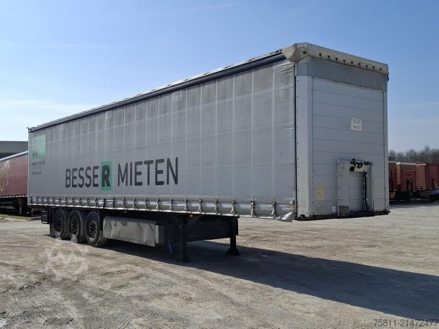 Åben trailer med presenning SCHMITZ CARGOBULL SCS 24/L EDSCHA Curtainsider CodeXL Nievau
