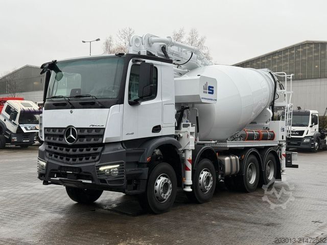 Samochód z pompą do betonu MERCEDES-BENZ Arocs 4146 8x4 PUMI SERMAC 4Z28