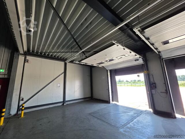 Demontierbare Lagerhalle mit Verladerampen, 234 m² Industrial warehouse 36 x 6,5