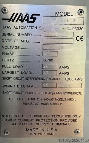 Verticale verspanen center HAAS Super Mini Mill 2