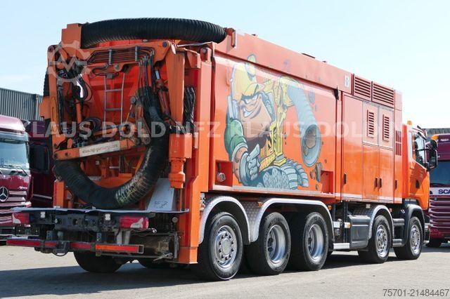 Vakuumtankbil SCANIA R520 V8 RSP Saugbagger  10X4 Retarder
