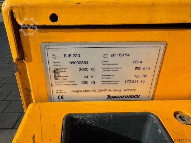 Elektrische palletwagens Jungheinrich EJE 220 (Gabellänge 1800 mm!!!)