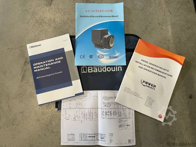 Agregado Baudouin 4M10G110/5 - 110 kVA Generator - DPX-19868