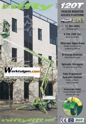 Trailer with working platform Niftylift 120TE