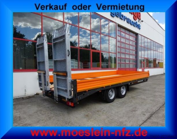 Dieplader oplegger Möslein TTT 11-6,2 BR Orange  Tandemtieflader mit breiten RampenNeufahrzeug