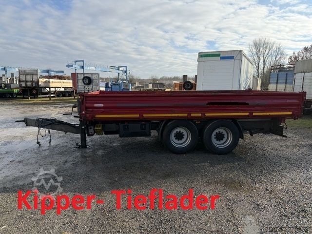 Driezijdige kipperaanhanger  TK14  14,4 t Tandemkipper- Tieflader Breitbereifung