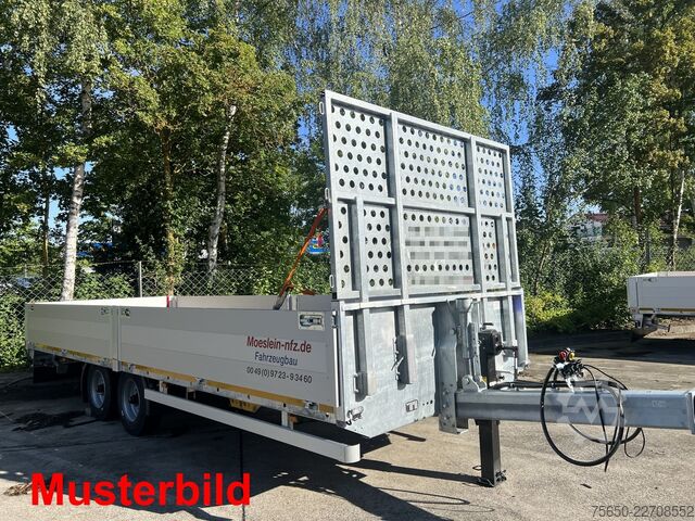 Open aanhangwagen Möslein THT 14,4 G 7,20 L  14,4 t Tandem- Pritschenanhänger- Tieflader