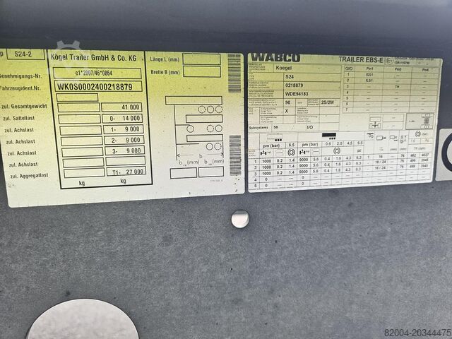 Transport kontenerowy KÖGEL PORT 40 SIMPLEX 20| SAF DISC | HOLLAND TRAILER ...