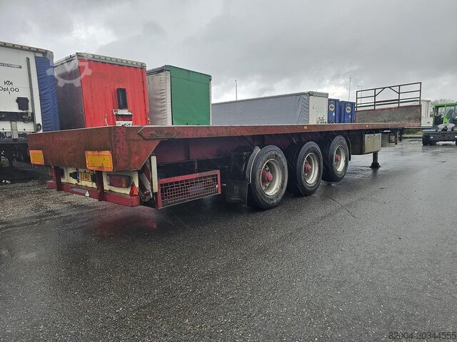 Flatbed RENDERS ROC 12-27 N14 HEAVY DUTY 3 AXLE SEMITRAILER STE...