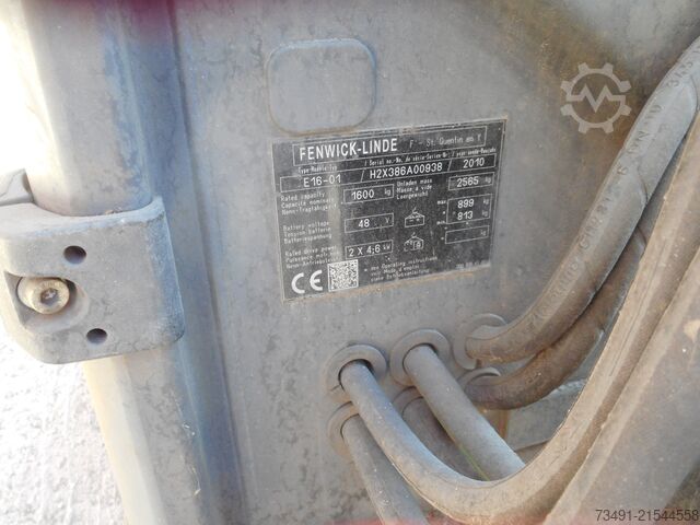 Forklift Linde E16-01 Triplex + SS + ZV  Batt. 12/2018