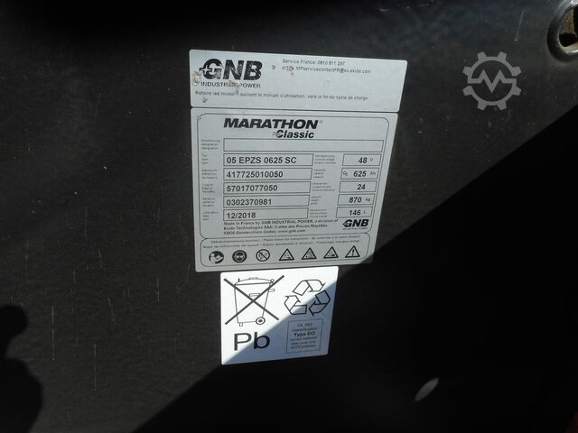 Forklift Linde E16-01 Triplex + SS + ZV  Batt. 12/2018