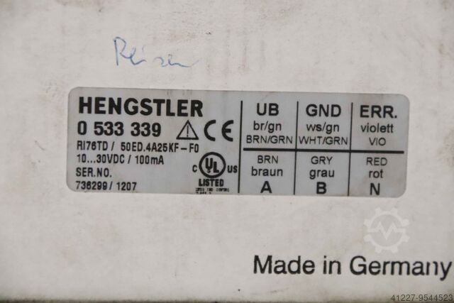 Roterende encoder Hengstler R176TD/500ED.4A25KF-FO 0 533 339