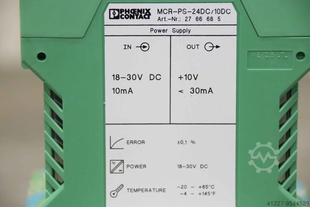 Isolatieversterker Phoenix Contact MCR-PS-24DC/10DC 27 66 68 5
