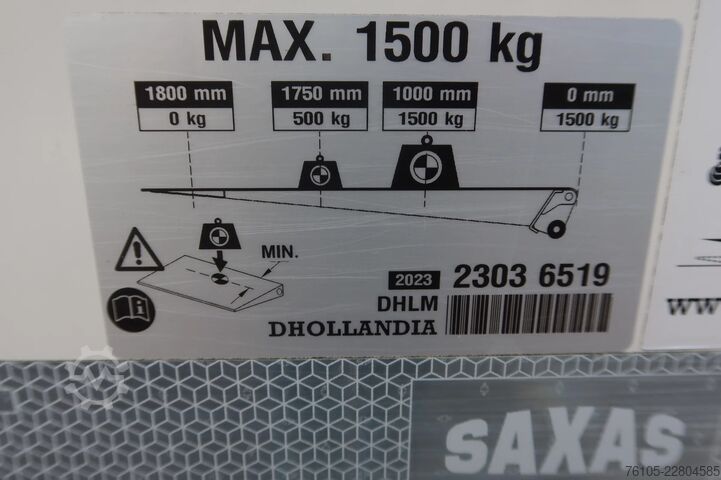 Koffer DAF LF 230 FA Bak +Dhollandia 1500 Kg klep + rolstops