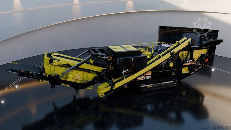 Rupsmobiele impactbreker FABO Tracked Crusher Mobile Tracked Impact Crusher FTI-110S