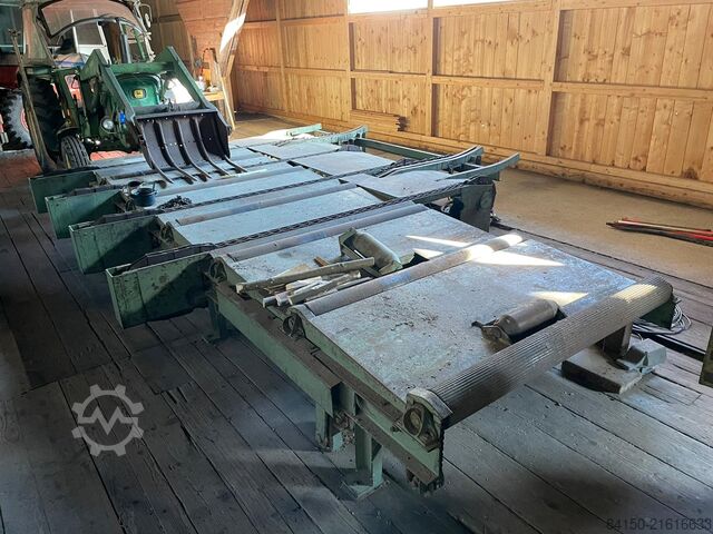 Zaagframe rollenbaan met 4 aftrekkers Esterer 