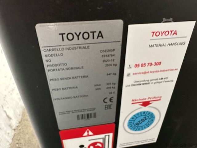 Niskopoziomowy wózek kompletacyjny Toyota OSE 250 - 307 Stunden !!!!