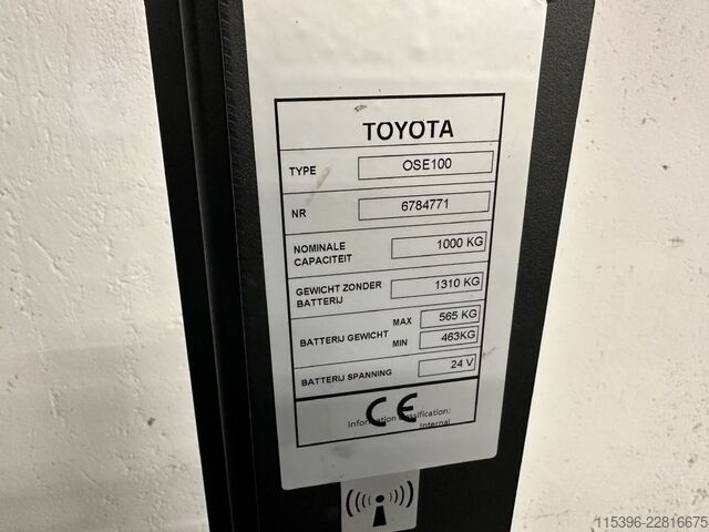 Pionowy wózek do kompletacji zamówień Toyota OSE 100 - 1401 Stunden !!!!