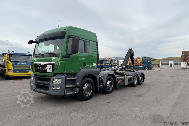 Kamion s kipom s pomičnim kontejnerom MAN TGS 35.440 8x2 Trösch / Swiss-Vehicle