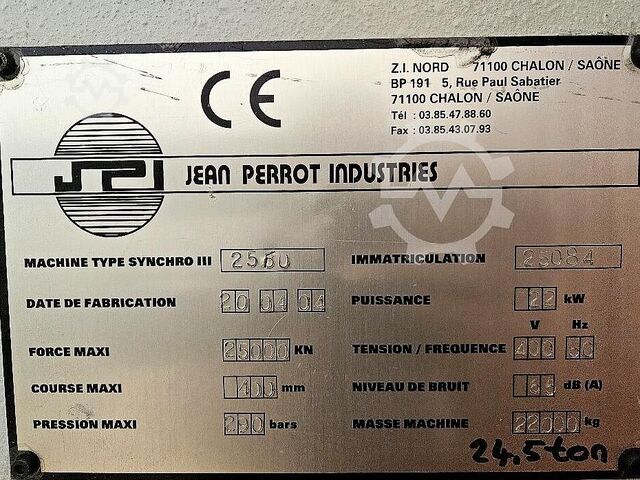 Press brake Perrot Synchro III 2560