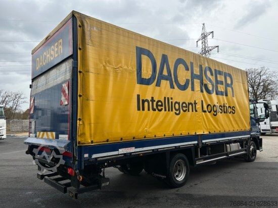 Flatbed truck with tarp IVECO EUROCARGO 120E22 PLANE, SCHALTER LBW